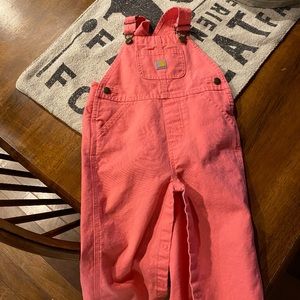 Carhart girls overalls size 24 months